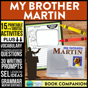 MY BROTHER MARTIN activities and lesson plan ideas