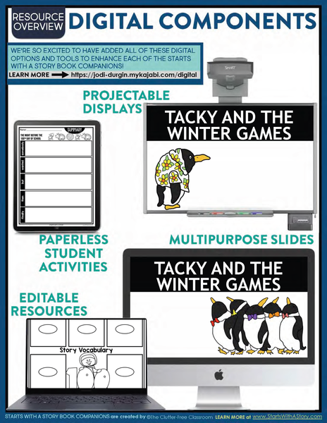 TACKY AND THE WINTER GAMES activities and lesson plan ideas