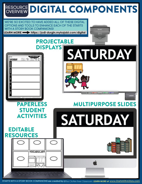 SATURDAY activities and lesson plan ideas