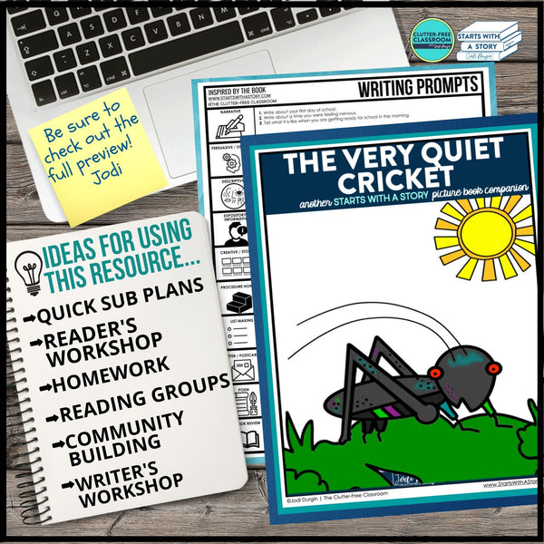 THE VERY QUIET CRICKET activities and lesson plan ideas