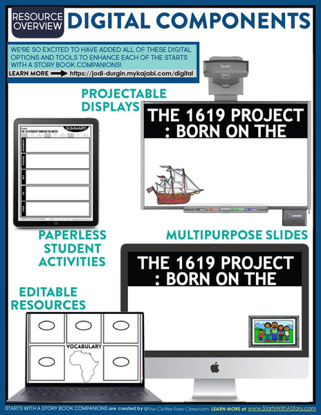 THE 1619 PROJECT - BORN ON THE WATER activities and lesson plan ideas