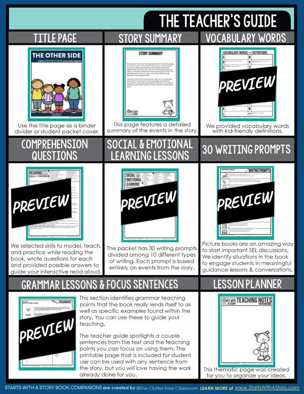 Side Activities THE OTHER SIDE activities and lesson plan ideas – Clutter Free ...