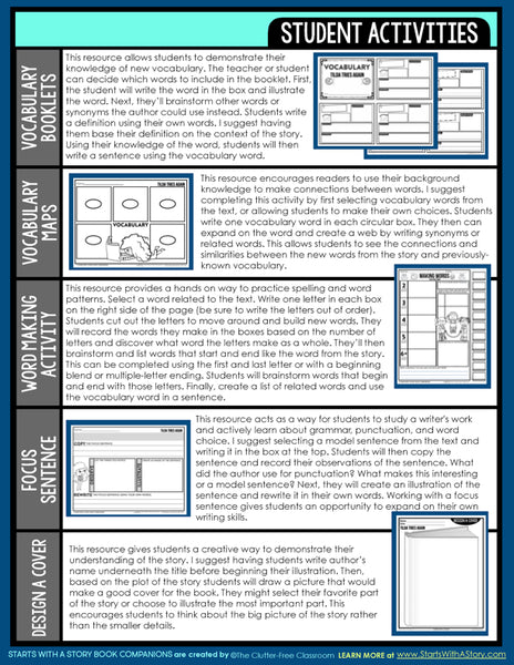 *TEMPLATE activities and lesson plan ideas