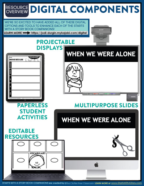 WHEN WE WERE ALONE activities and lesson plan ideas