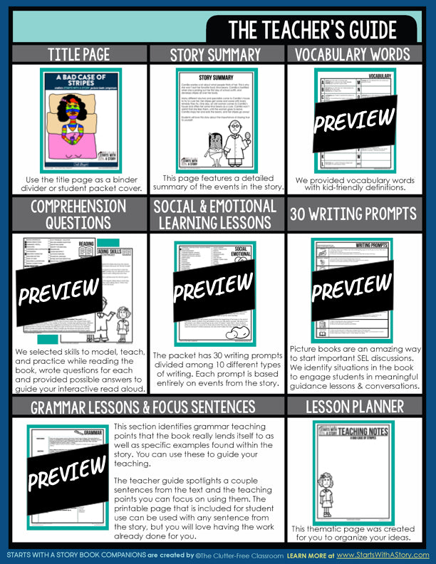 A BAD CASE OF STRIPES activities and lesson plan ideas – Clutter Free Classroom Store a-bad-case-of-stripes-activities-and-lesson-plan-ideas-clutter-free-classroom-store