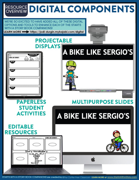 A Bike Like Sergio's activities and lesson plan ideas