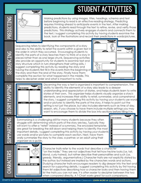 A Turkey for Thanksgiving activities and lesson plan ideas