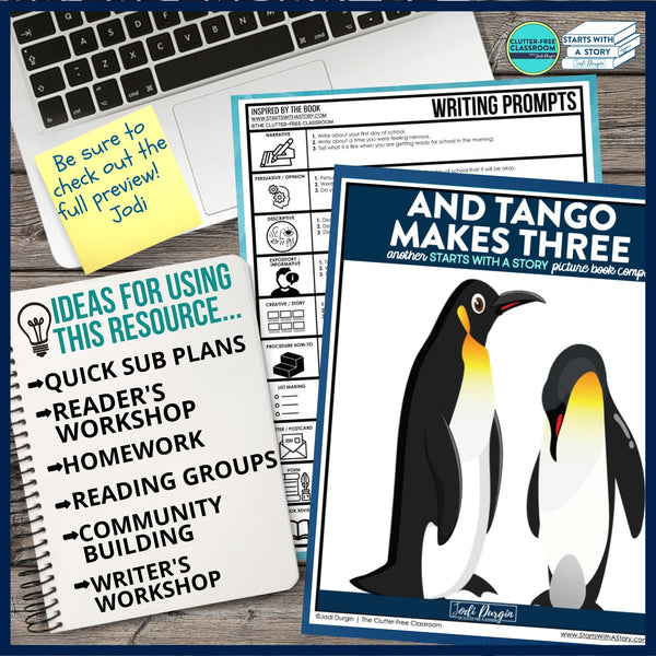 AND TANGO MAKES THREE activities and lesson plan ideas