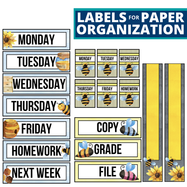 Bee Classroom Theme Decor Bundle