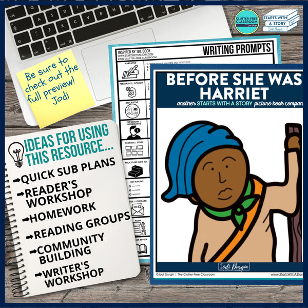 BEFORE SHE WAS HARRIET activities and lesson plan ideas
