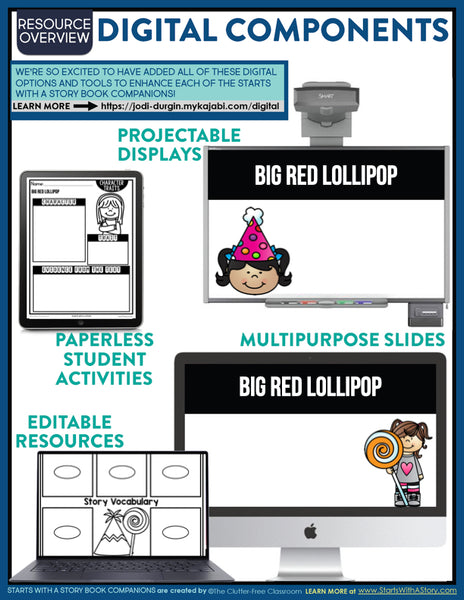 Big Red Lollipop activities and lesson plan ideas
