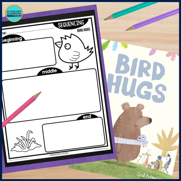 BIRD HUGS activities, worksheets & lesson plan ideas