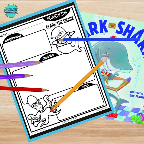 CLARK THE SHARK activities, worksheets & lesson plan ideas