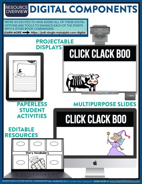 Click Clack Boo activities and lesson plan ideas