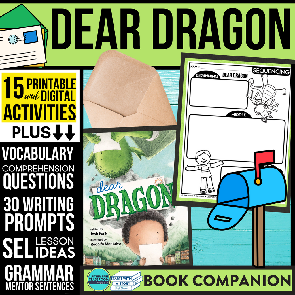 Dear Lesson DEAR DRAGON activities and lesson plan ideas – Clutter Free Classroom Store
