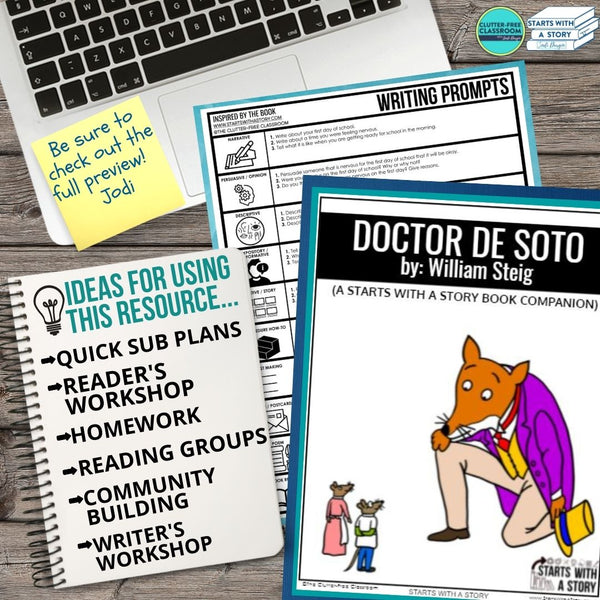 DOCTOR DE SOTO activities, worksheets & lesson plan ideas