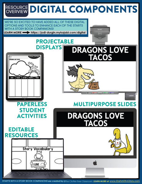 Dragons Love Tacos activities and lesson plan ideas