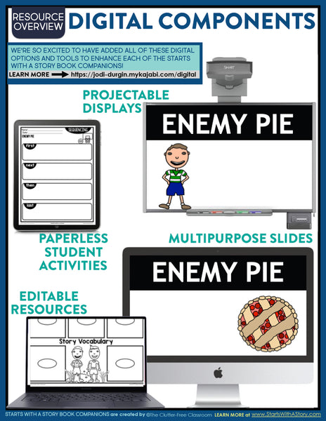 Enemy Pie activities and lesson plan ideas