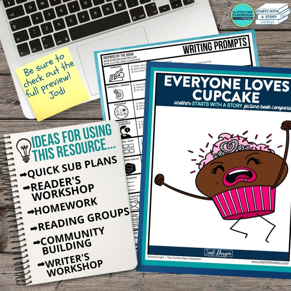 EVERYONE LOVES CUPCAKE activities and lesson plan ideas