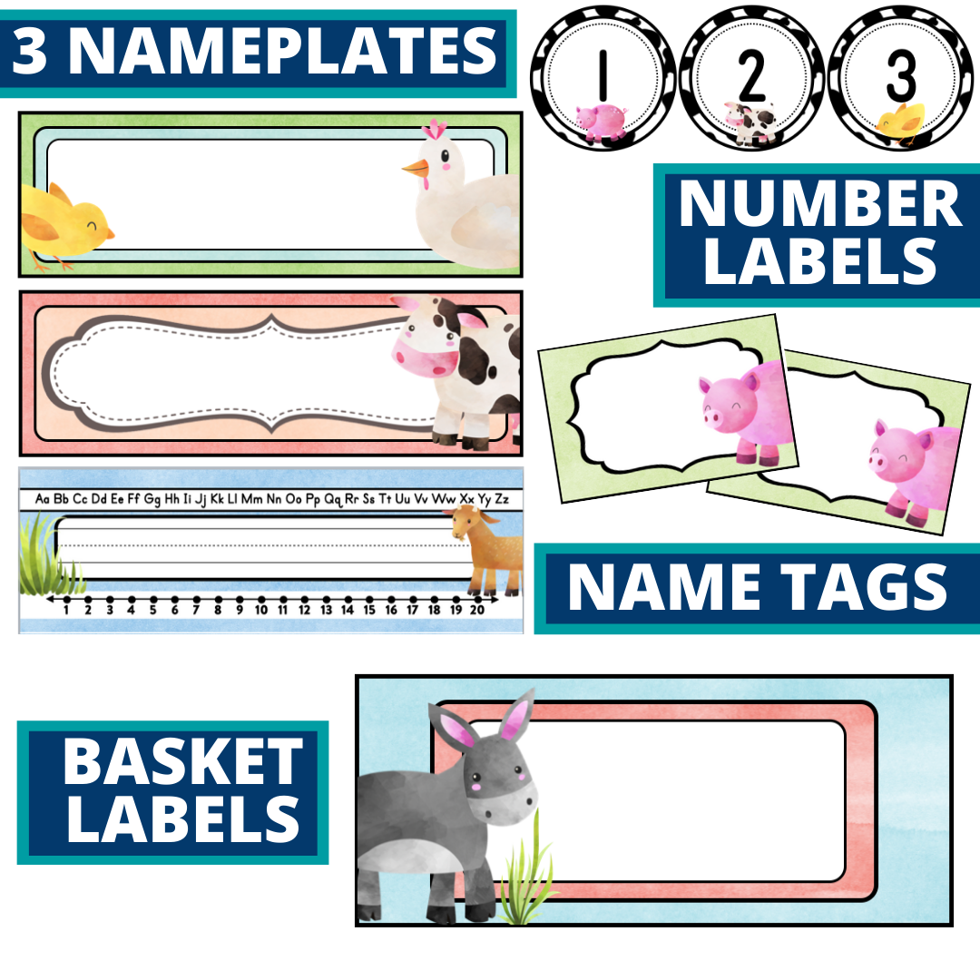 Farm Classroom Theme Decor Bundle – Clutter Free Classroom Store farm-classroom-theme-decor-bundle-clutter-free-classroom-store