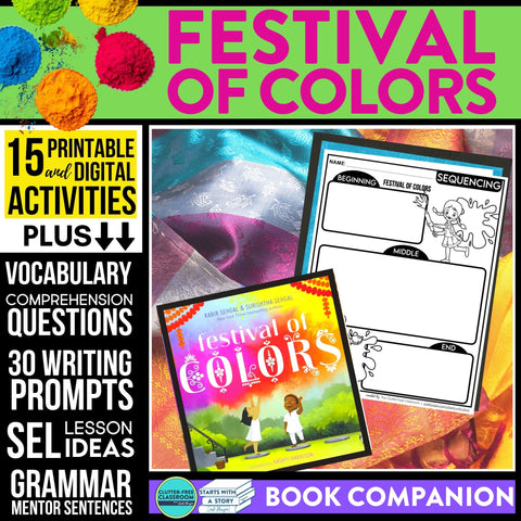 FESTIVAL OF COLORS activities and lesson plan ideas