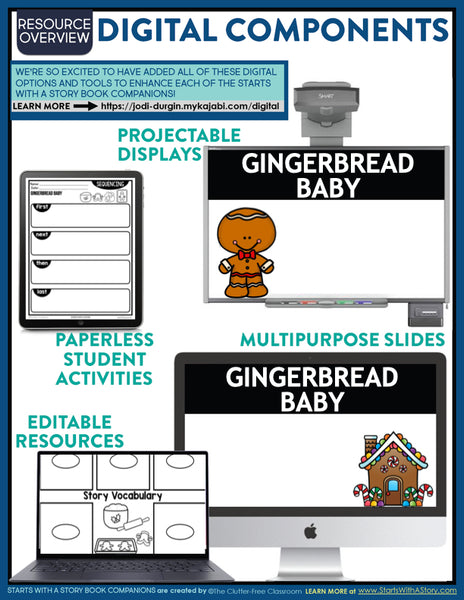 Gingerbread Baby activities and lesson plan ideas