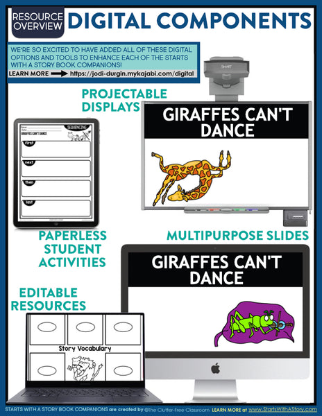 Giraffes Can't Dance activities and lesson plan ideas