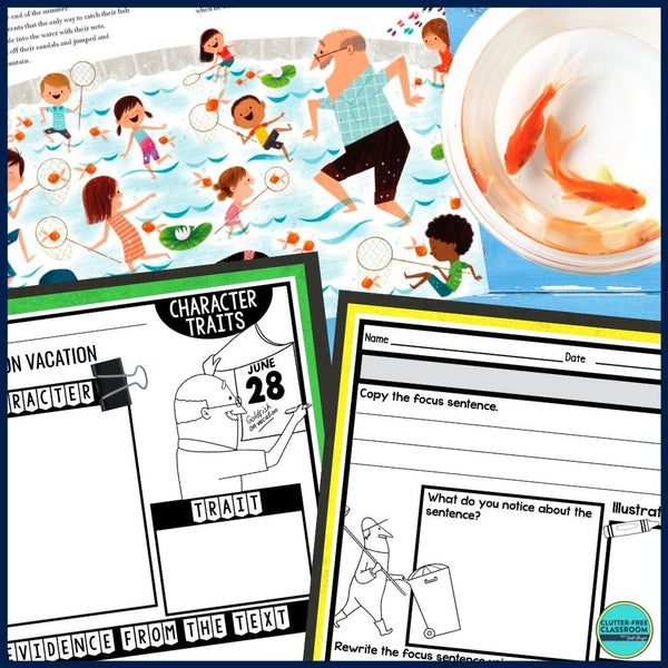 GOLDFISH ON VACATION activities and lesson plan ideas