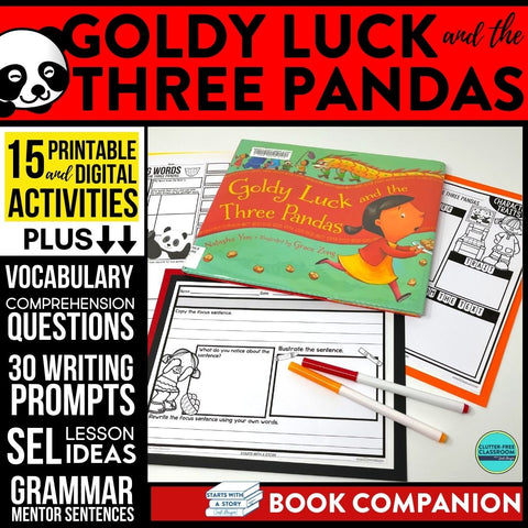 GOLDY LUCK AND THE THREE PANDAS activities and lesson plan ideas