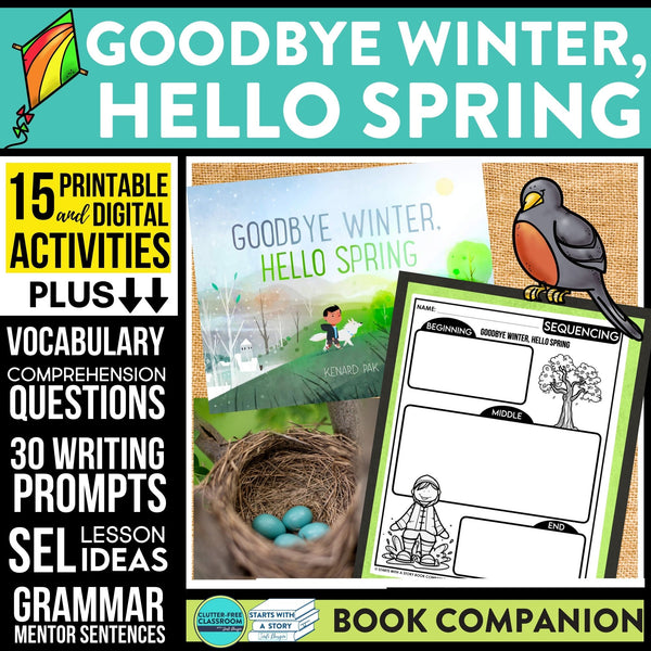 GOODBYE WINTER, HELLO SPRING activities and lesson plan ideas