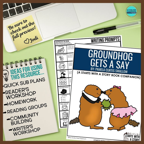 GROUNDHOG GETS A SAY activities and lesson plan ideas