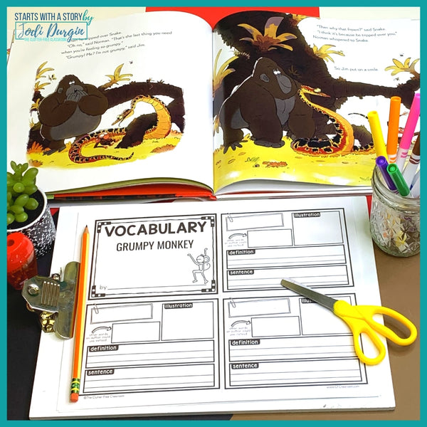 Grumpy Monkey activities and lesson plan ideas