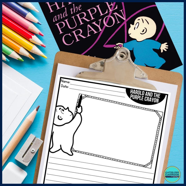 HAROLD AND THE PURPLE CRAYON activities, worksheets & lesson plan ideas