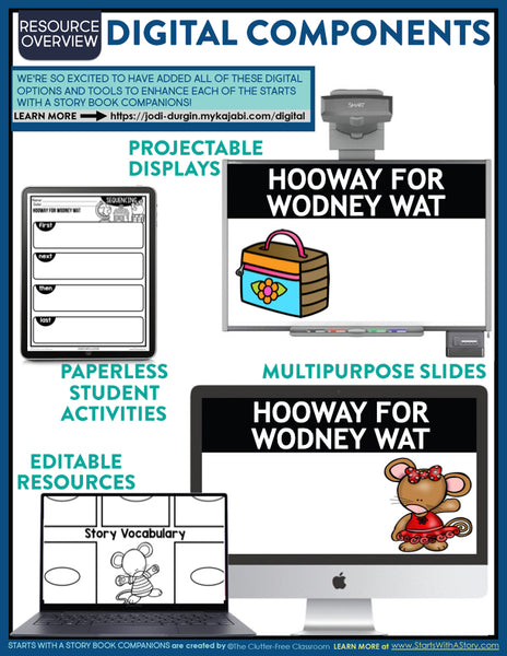 Hooway for Wodney Wat activities and lesson plan ideas