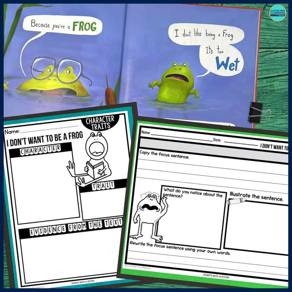 I DON'T WANT TO BE A FROG activities, worksheets & lesson plan ideas