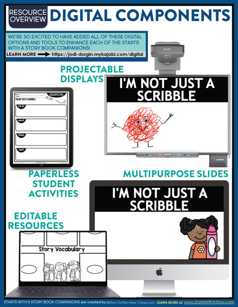 I'm Not Just a Scribble activities and lesson plan ideas