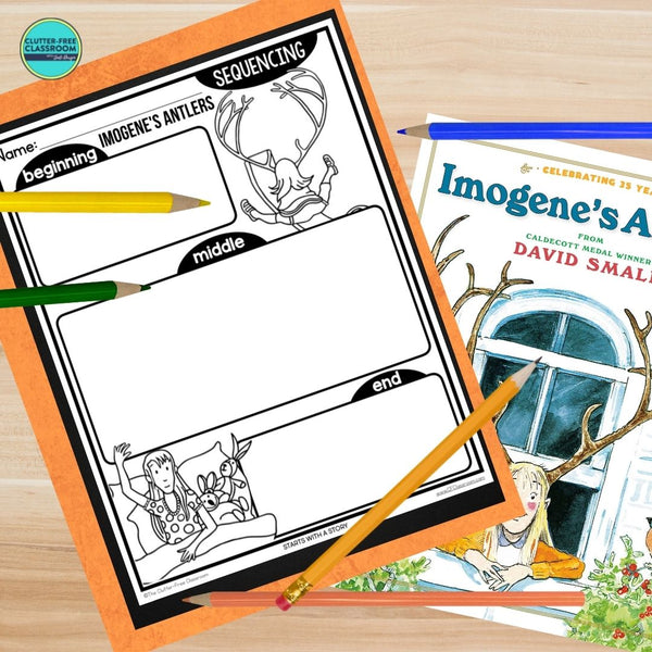 IMOGENE’S ANTLERS activities, worksheets & lesson plan ideas