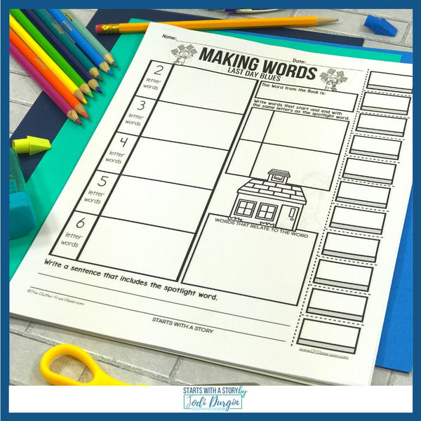 Last Day Blues activities and lesson plan ideas