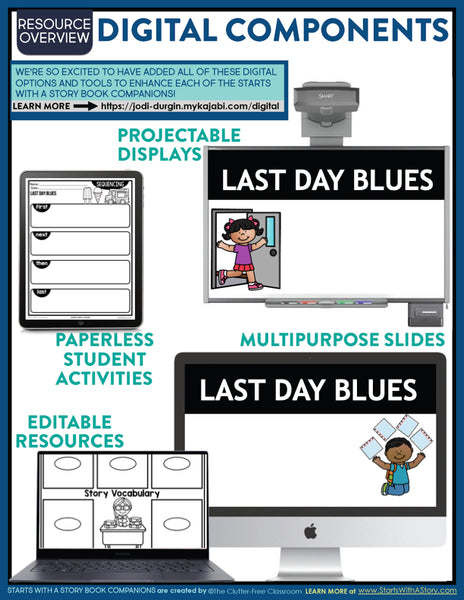 Last Day Blues activities and lesson plan ideas