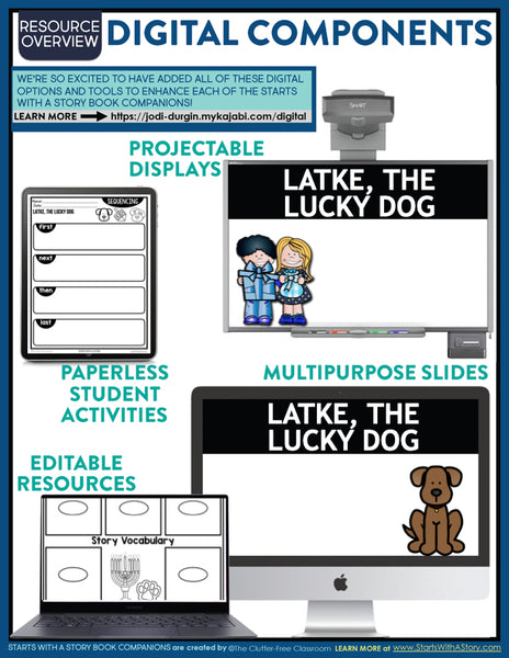 Latke, the Lucky Dog activities and lesson plan ideas