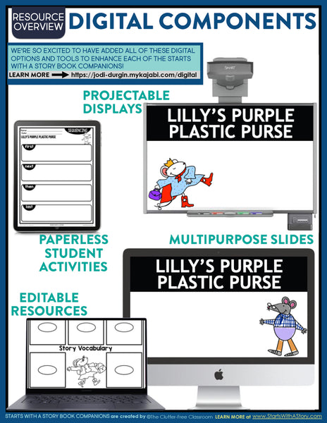 Lilly’s Purple Plastic Purse activities and lesson plan ideas