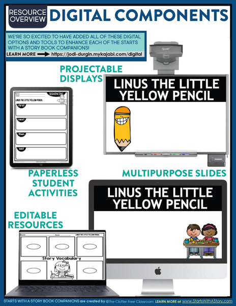 Linus The Little Yellow Pencil activities and lesson plan ideas