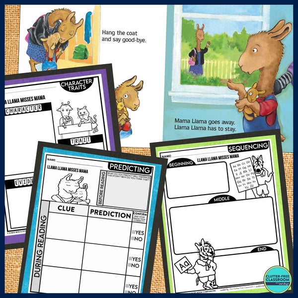 LLAMA LLAMA MISSES MAMA activities and lesson plan ideas