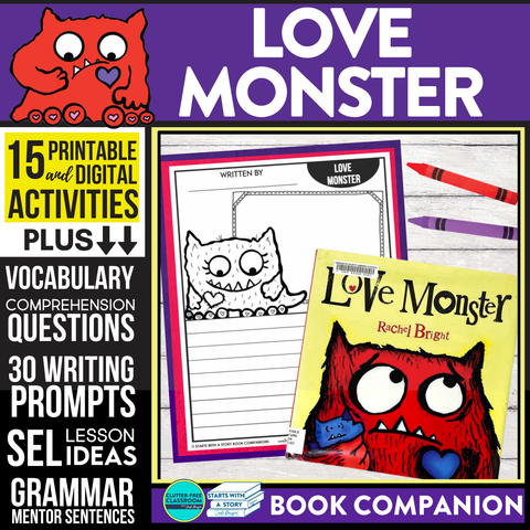 LOVE MONSTER activities and lesson plan ideas