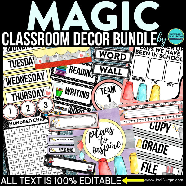 Magic Classroom Themed Decor Bundle