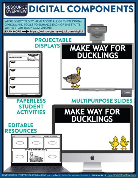 Make Way for Ducklings activities and lesson plan ideas