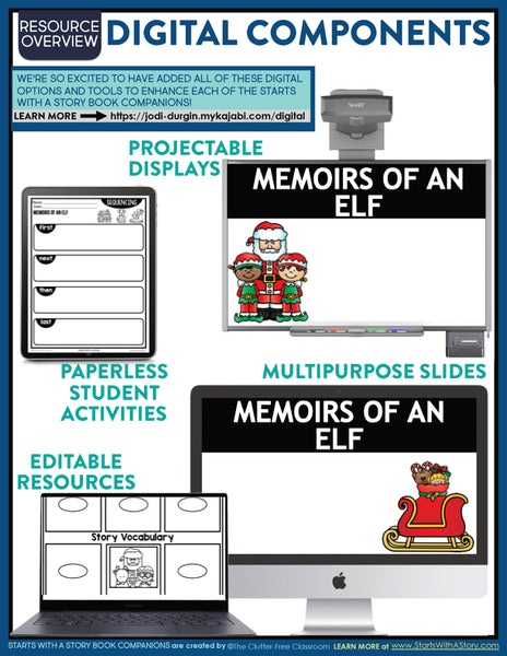 Memoirs of an Elf activities and lesson plan ideas