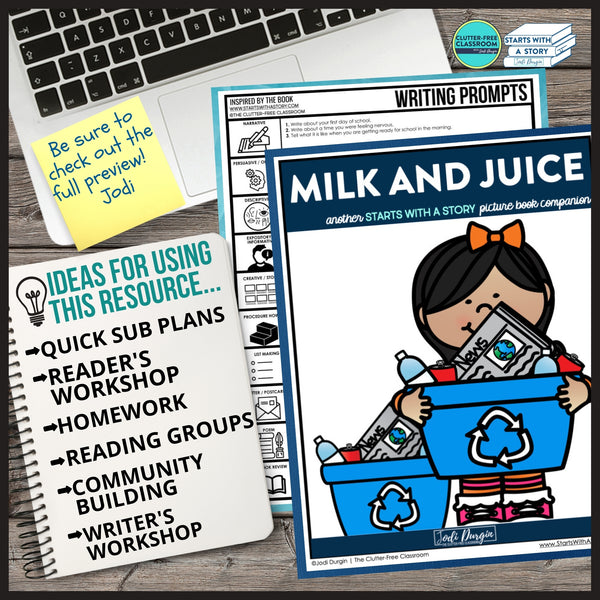 MILK AND JUICE activities and lesson plan ideas