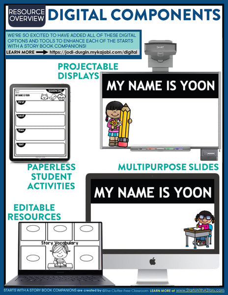 My Name is Yoon activities and lesson plan ideas