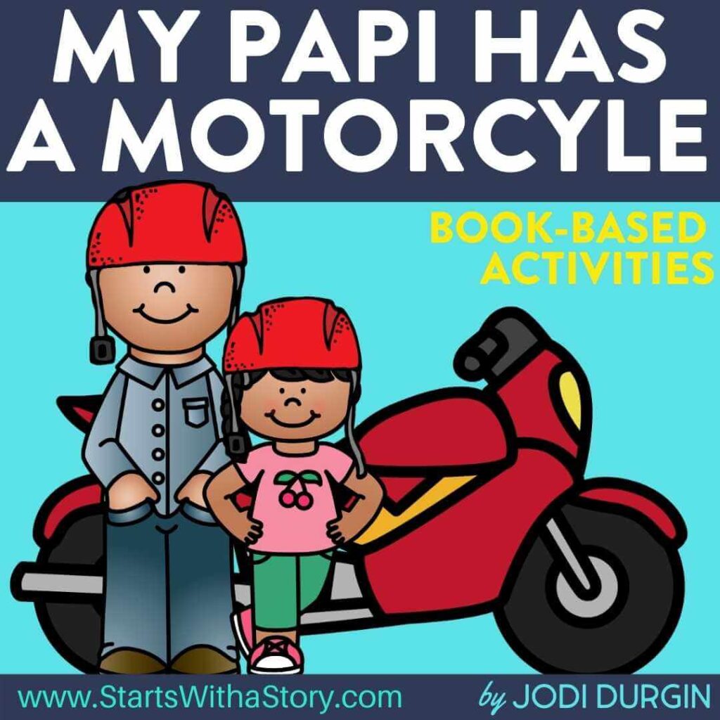 My Papi Has a Motorcycle activities and lesson plan ideas